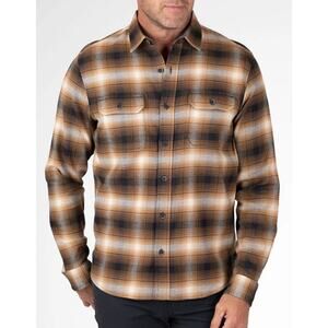 Taylor Vintage Flannel Shirt Size Small Plaid Acorn Lodge Print